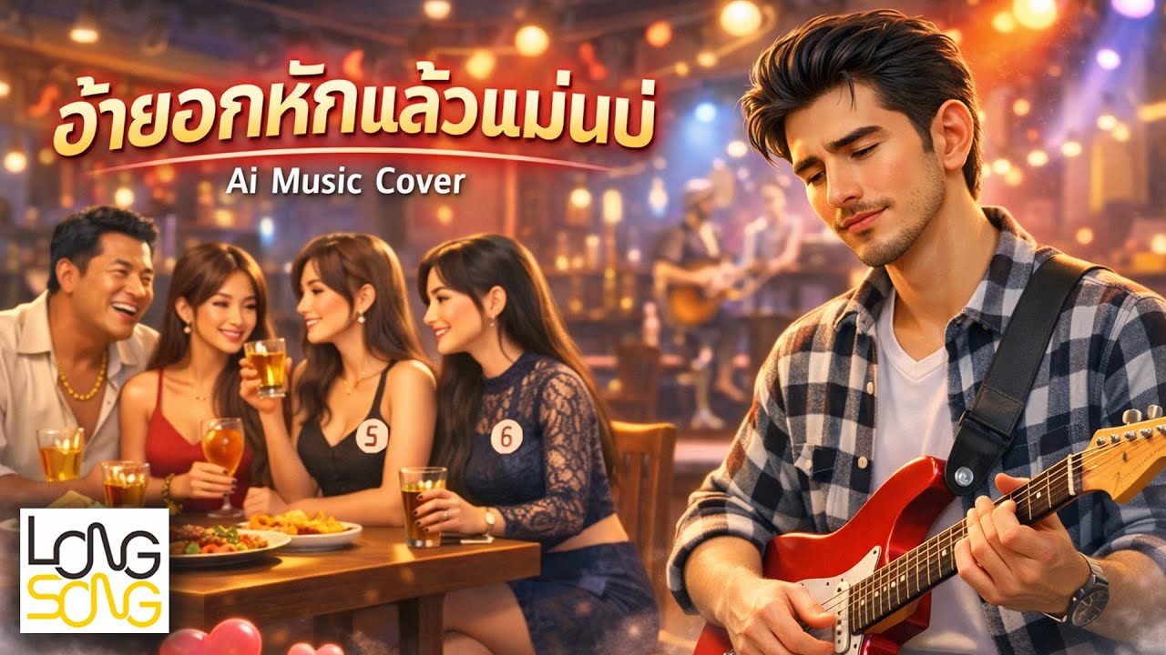อ้ายอกหักแล้วแม่นบ่ Ai Music Cover ชาย (Audio version)