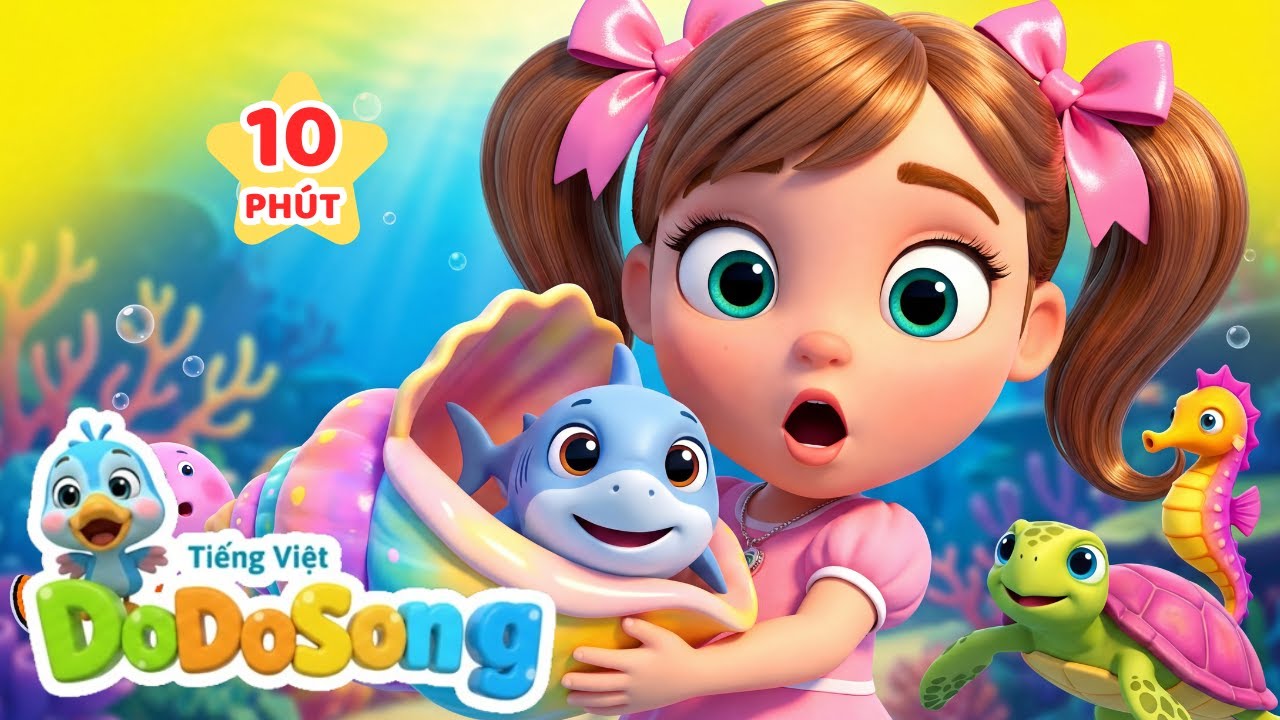 Nhạc Sinh Vật Biển Cho Bé Cực Vui Nhộn | Tuyển Tập + |  Cá Mập & Đại Dương | DodoSong