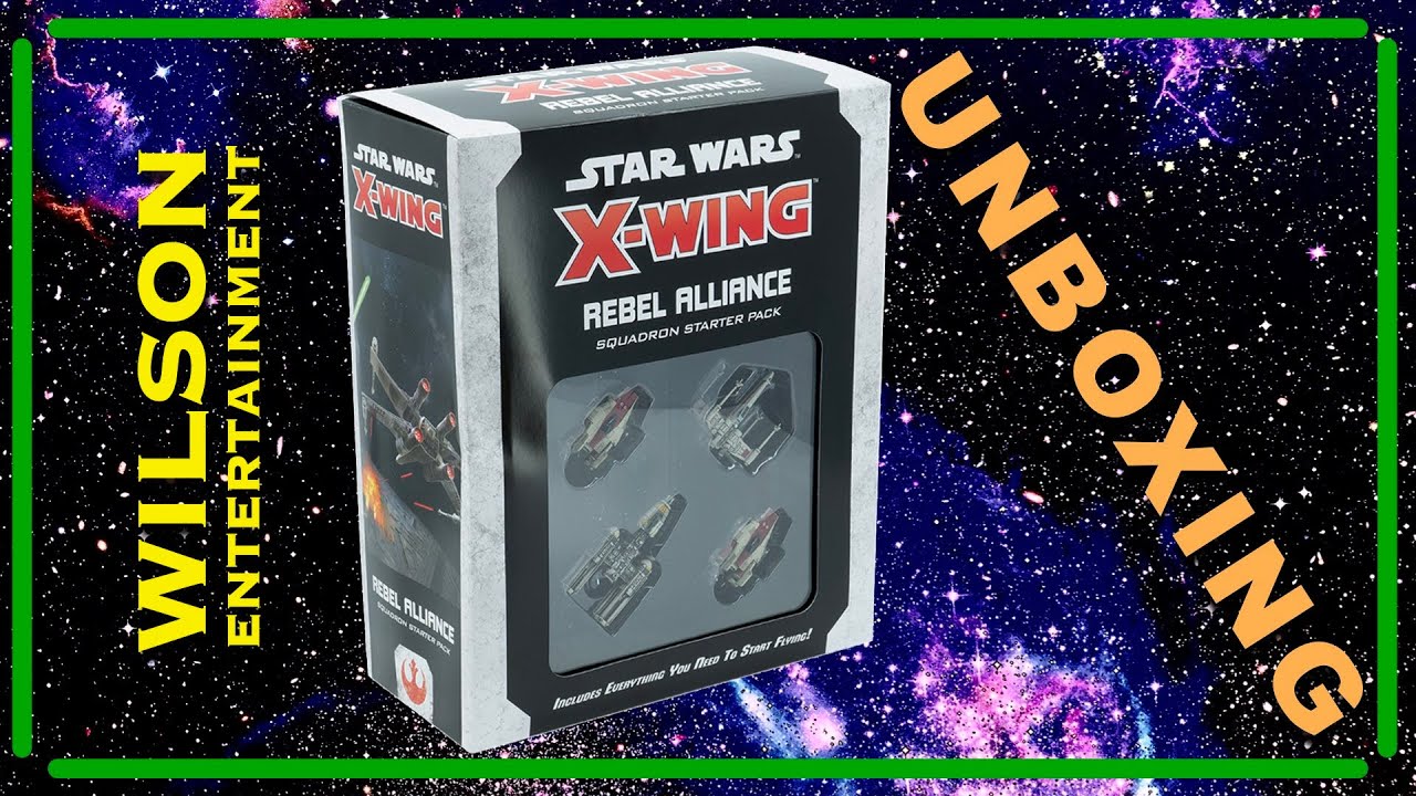 X-Wing Miniatures Rebel Alliance Starter Pack Unboxing