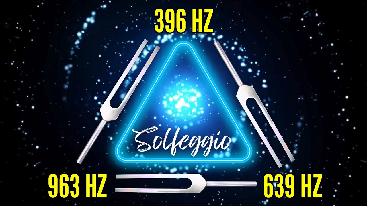 396Hz + 639Hz + 963Hz Tuning Forks Triple Solfeggio Frequency Healing 🌱 Root, Heart & Crown Chakras