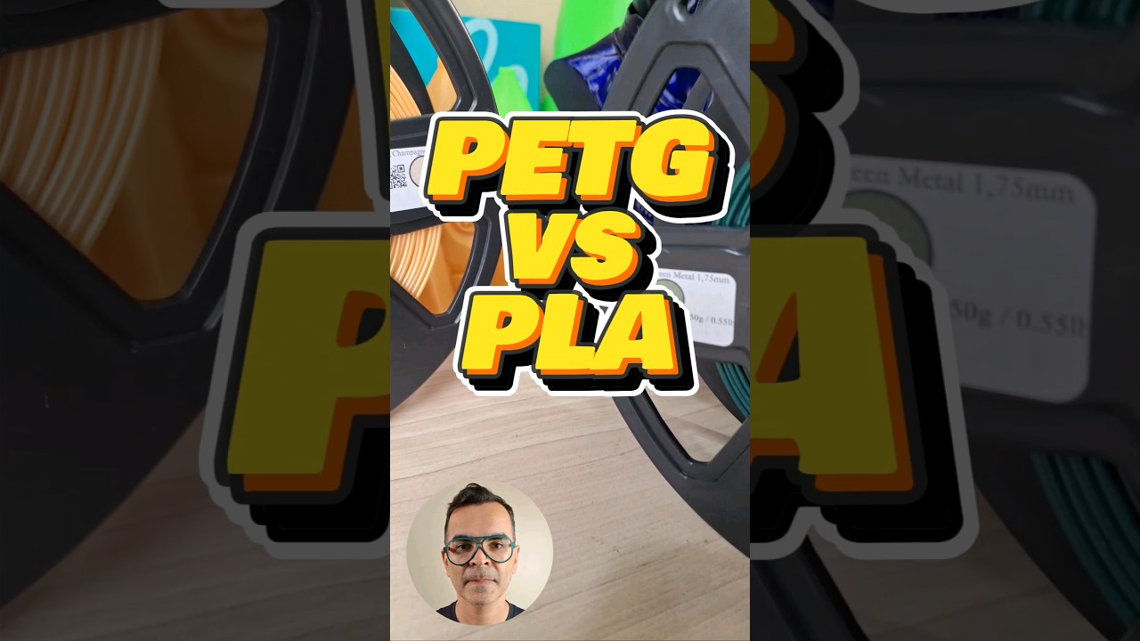 PETG vs PLA qual &eacute; o melhor filamento para sua impressora 3D?  #impressao3d #impressoras3d