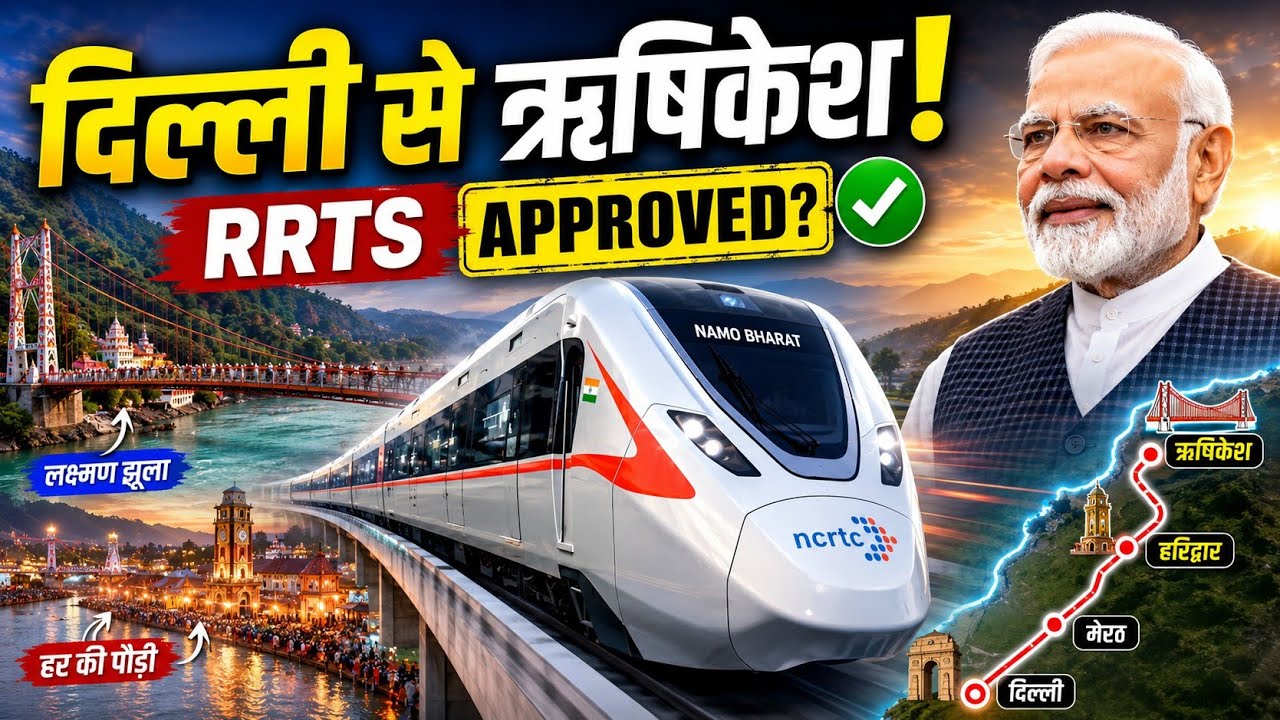 दिल्ली-मेरठ RRTS अब हरिद्वार-ऋषिकेश तक! DPR Survey Information | Namo Bharat Extension 