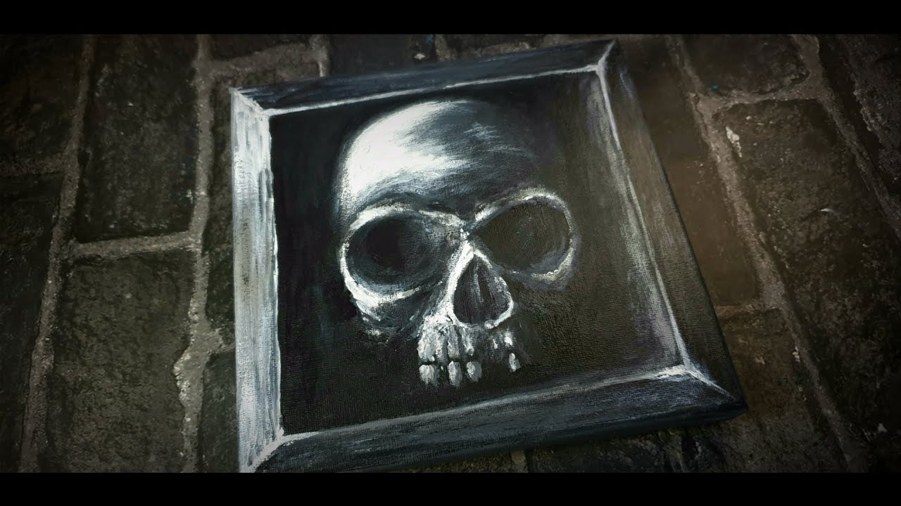 How to Paint a Skull/ Acrylic Painting/ #77