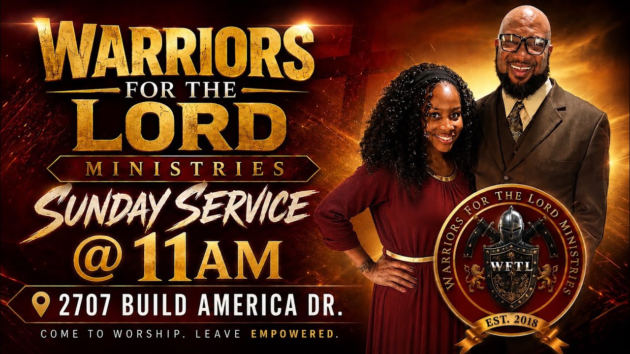 Warriors For The Lord Ministries is live! “Study God’s Word.” Sunday Sermon.