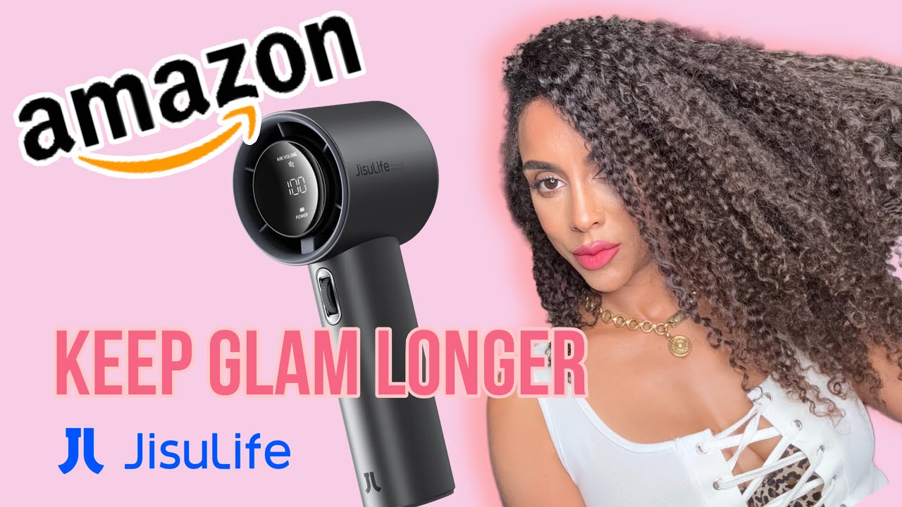 Ручной вентилятор Glam No Sweating Instant GLOW / светодиодный JISULIFE