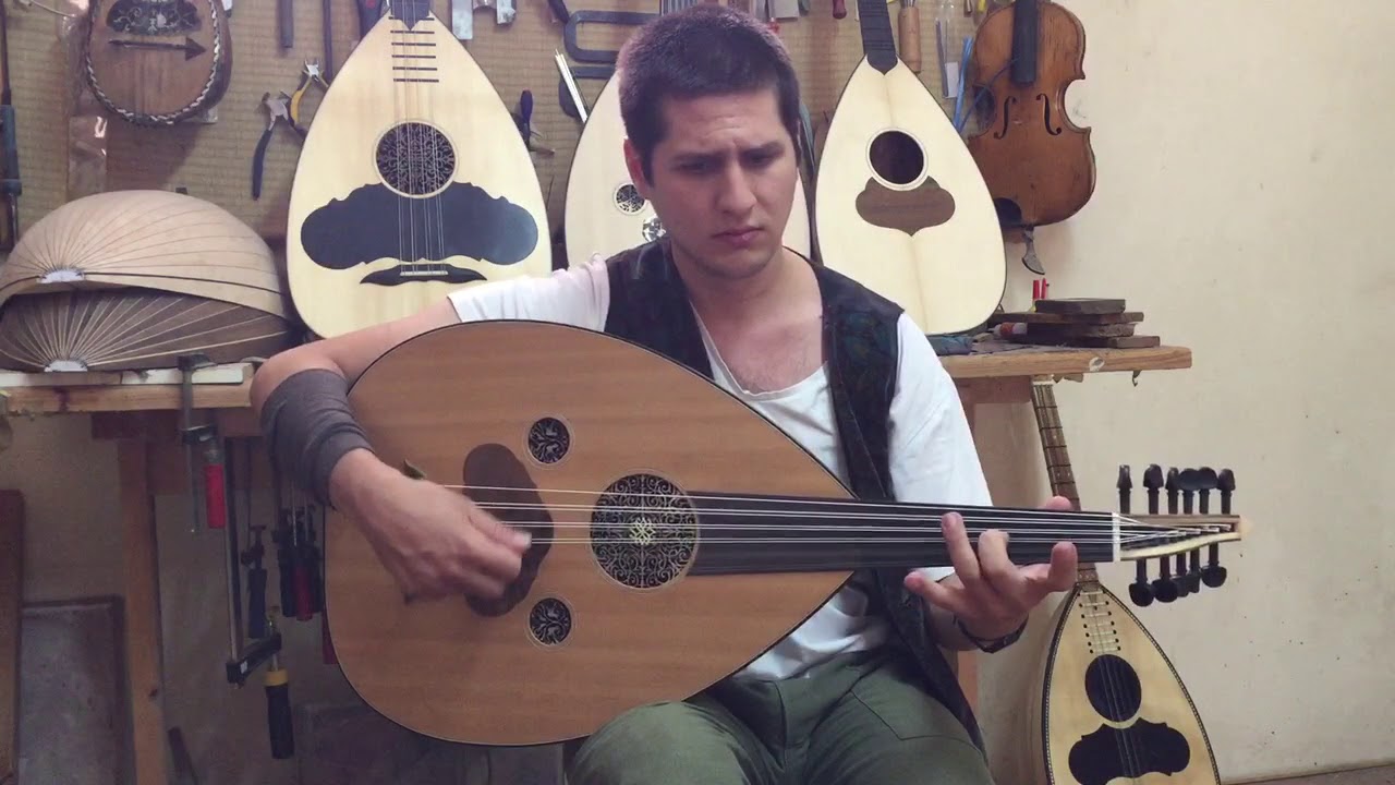Arabic oud walnut body made by Dimitris  played by ILIAS