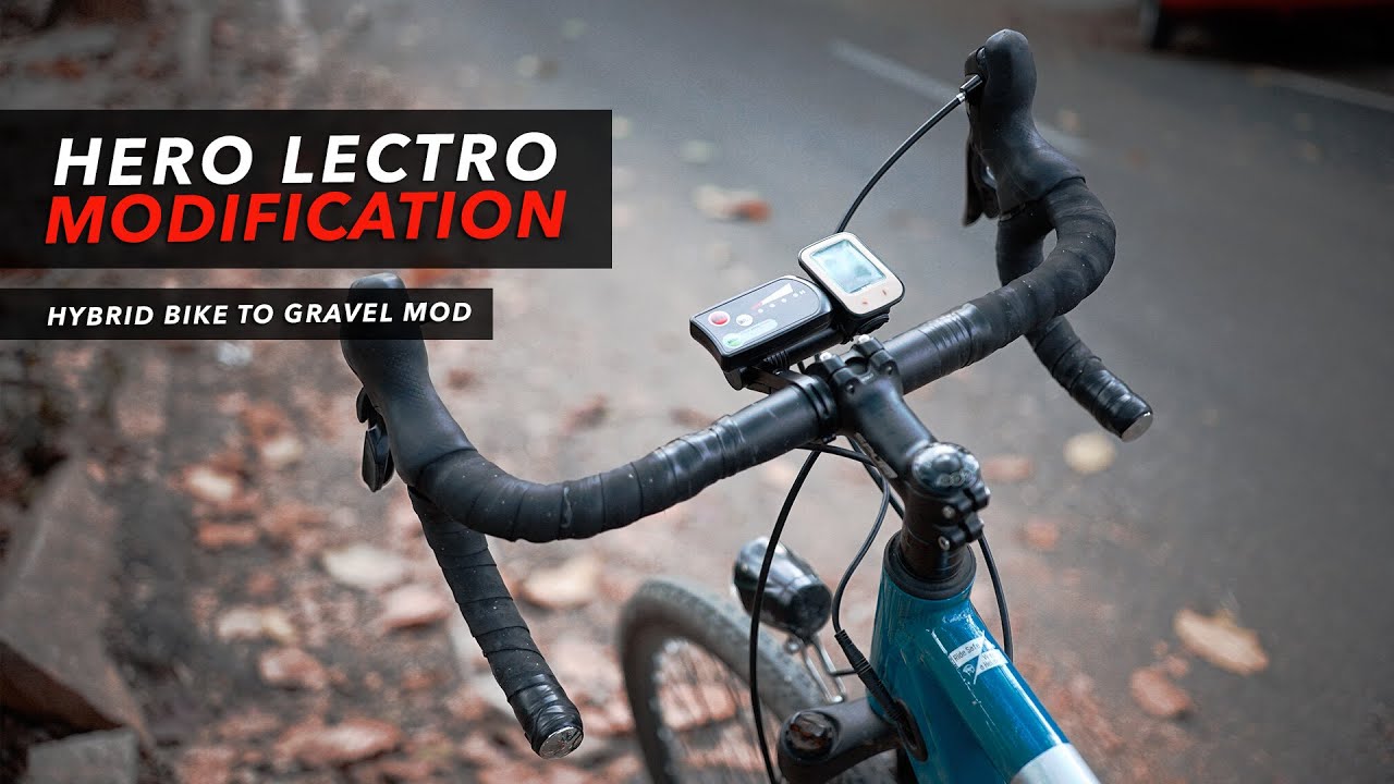 Hybrid to Drop Bar Conversion | Hero Lectro E Cycle Modified