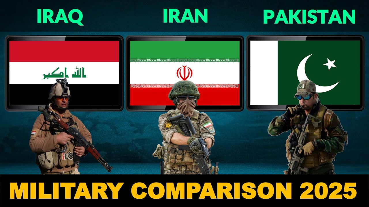 Iraq vs Iran vs Pakistan Military Power Comparison in 2025
