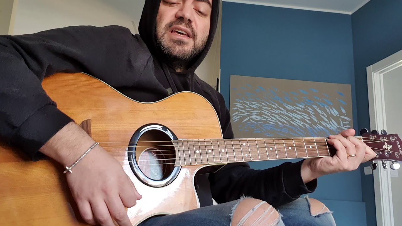 Seduto in riva al fosso (Ligabue semiacoustic cover)