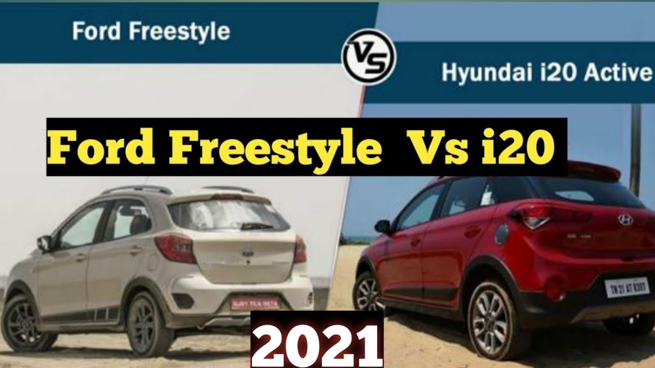 i20 vs ford freestyle. Detail comparison. Freestyle  vs i20 2021 i20 vs freestyle