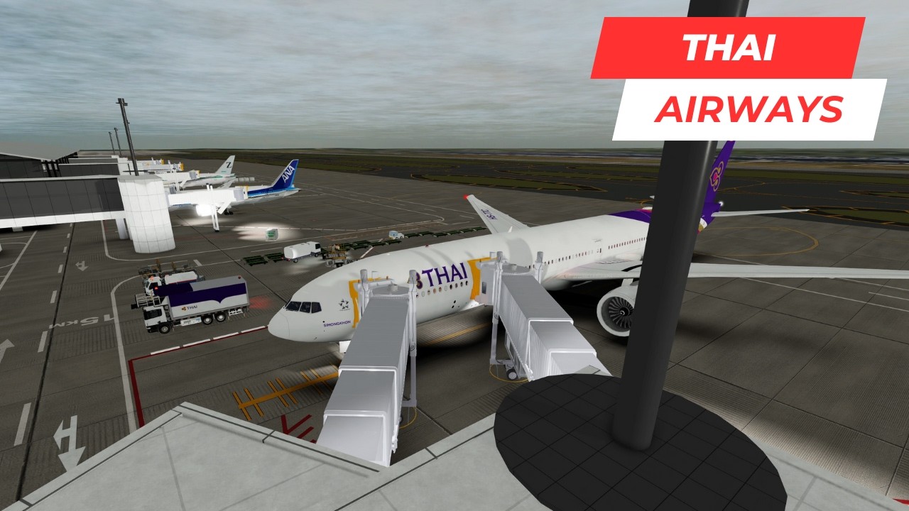 ROBLOX Airline Flight Review | Thai Airways | B777 | First Class