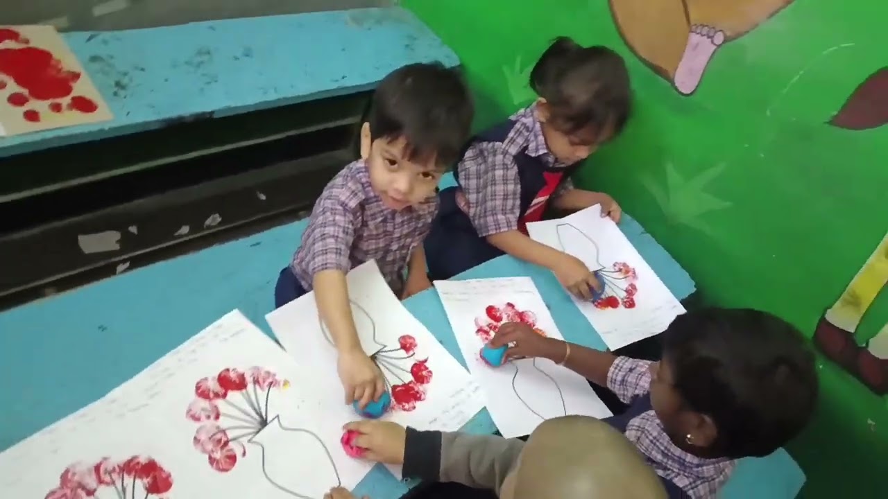  Nursery Activity 🎉 Balloon colour print 🎈🎈 #learninginnovation #activity #play #education 