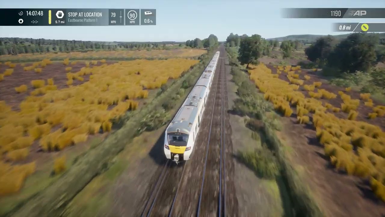 Train sim world Lewes to Eastbourne in a Thameslink 700