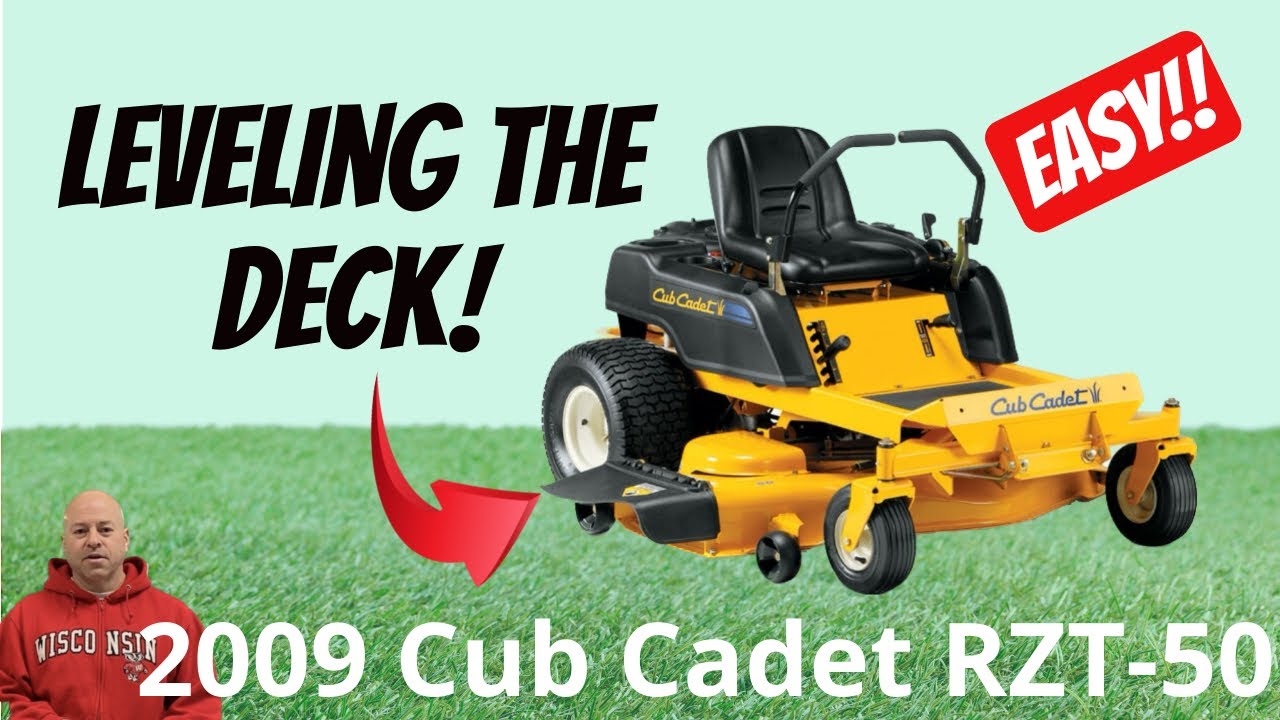 How to Level a Cub Cadet RZT50 Deck | Fix Uneven Mowing FAST!