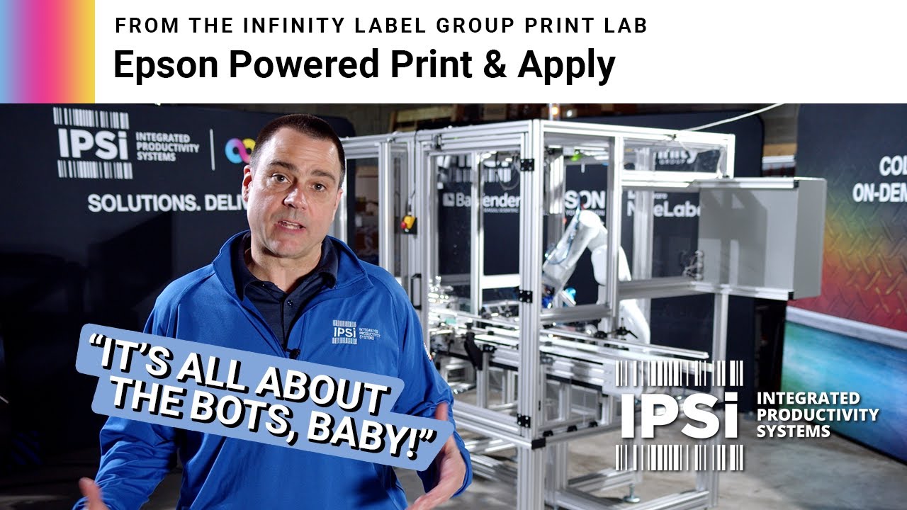 IPSi Short Talk- Epson Print Apply Labeling System with ColorWorks C6500P & Epson VT6L Robot