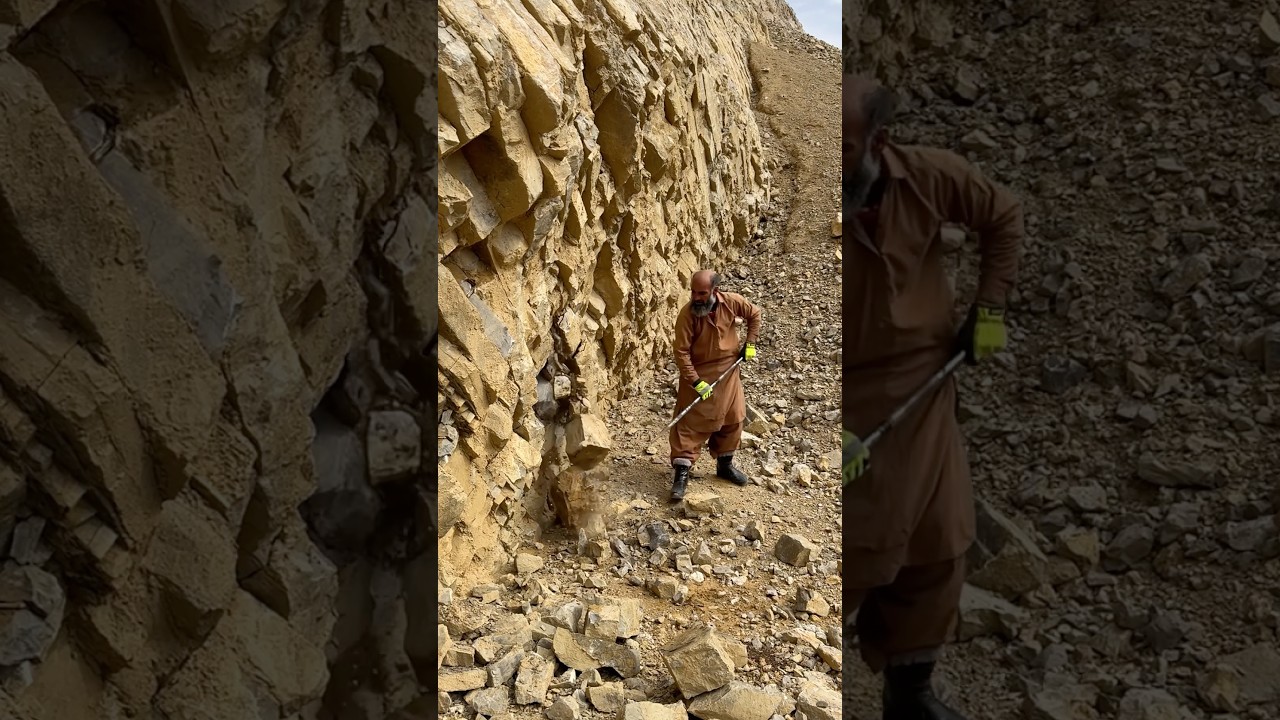 We Mine Rare Minerals From These Mountains 🏔️ #shorts #mining #trending