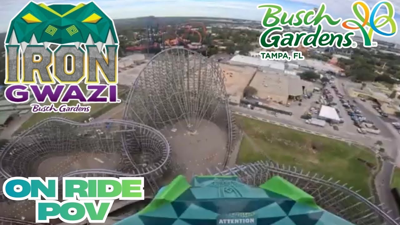 Iron Gwazi Front Row POV || Busch Gardens Tampa 2025