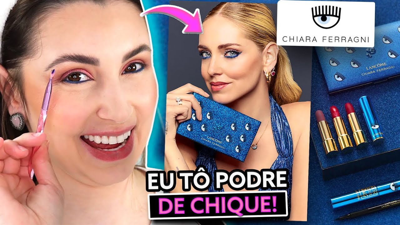 QUE COLEÇÃO É ESSA 😱 TESTANDO MAKES DA CHIARA FERRAGNI