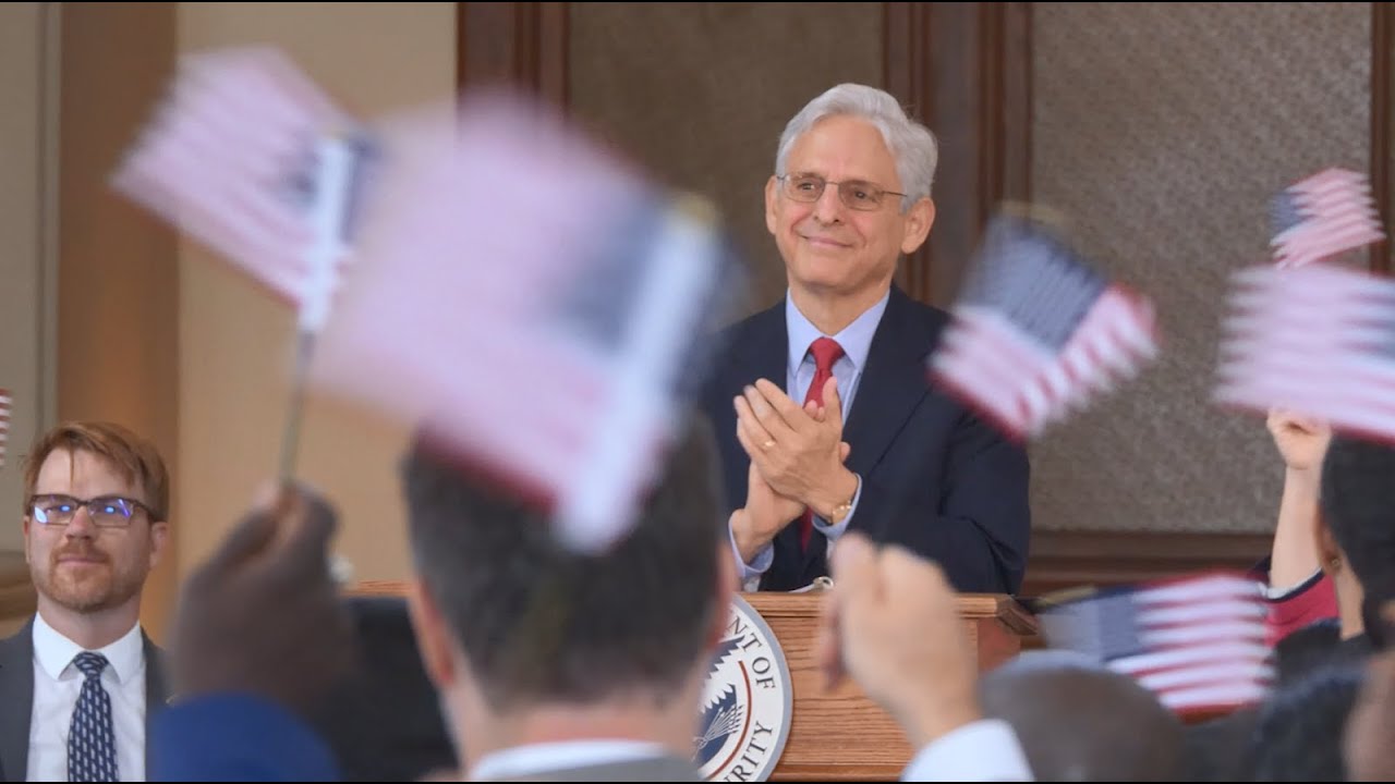 AG Garland Administers the Oath of Allegiance & Delivers Congratulatory Remarks at Ellis Island