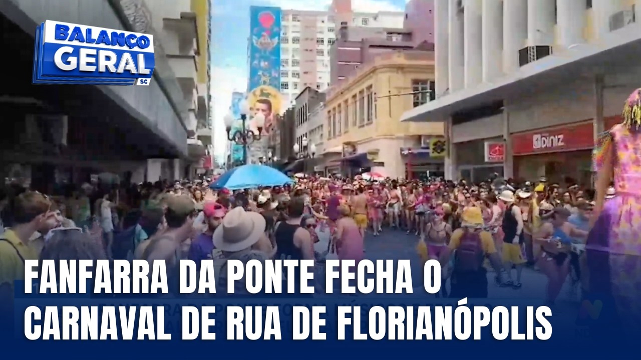 Fanfarra da Ponte encerra o Carnaval de rua em Florianópolis