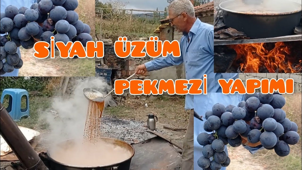 Organik Kara Üzüm Pekmezi yapımı, #keşfet #pekmez #üzüm #tarım