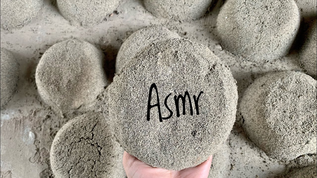 | ASMR | Finest Soft Glittery Sand Crumble/Dipping😋 In water💧.
