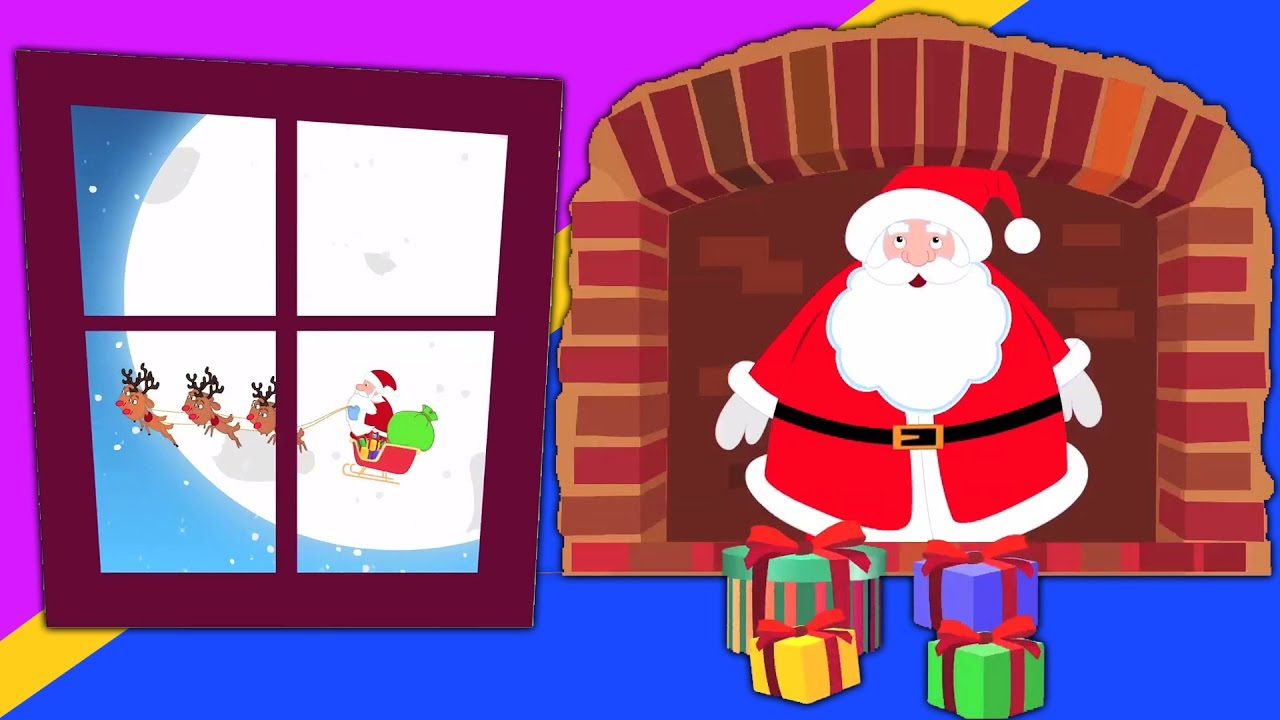 Papai Noel sob a chaminé | Natal Canções | Christmas Carols | Santa Claus Under The Chimney