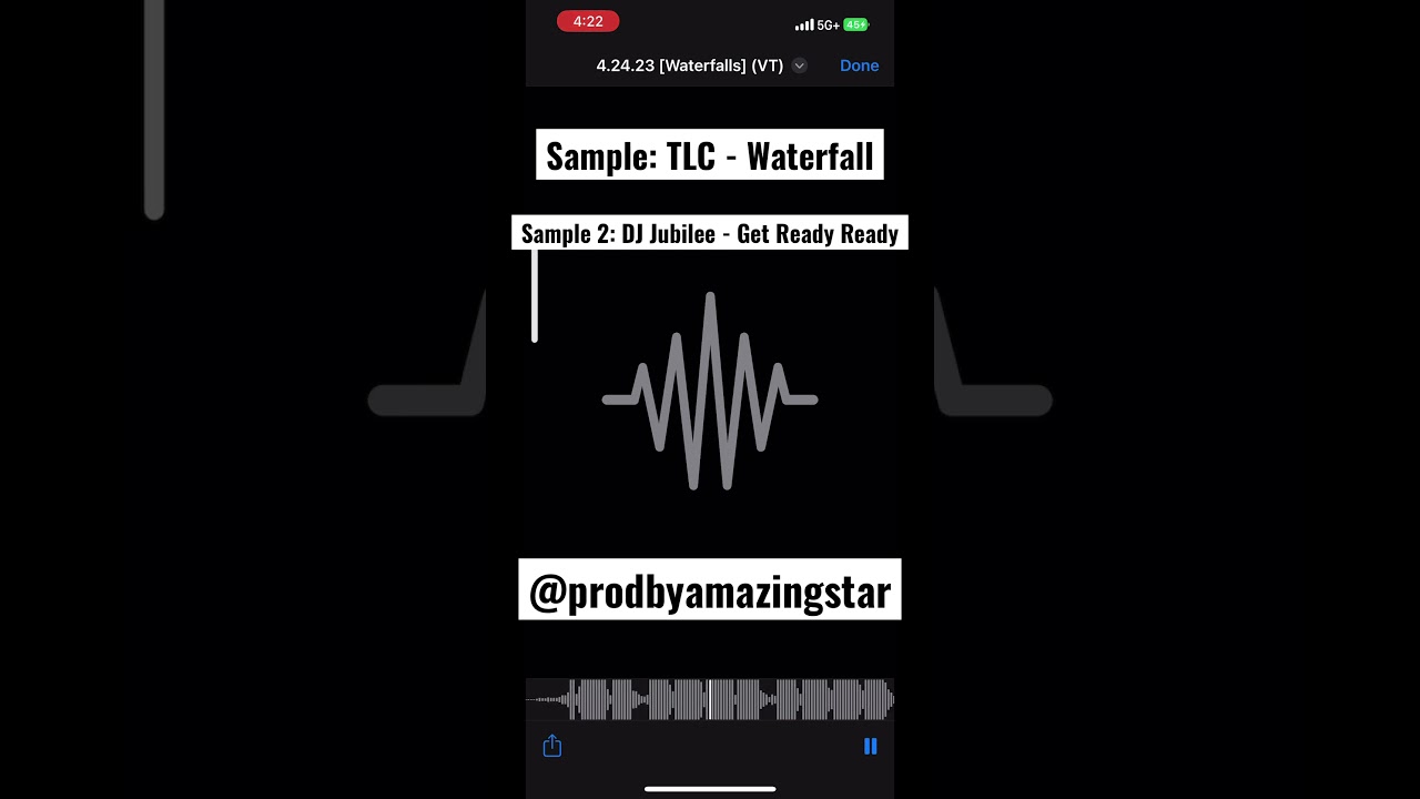 TLC - Waterfalls New Orleans Bounce Sample Beat @prodbyamazingstar [2023] #short #samplebeat