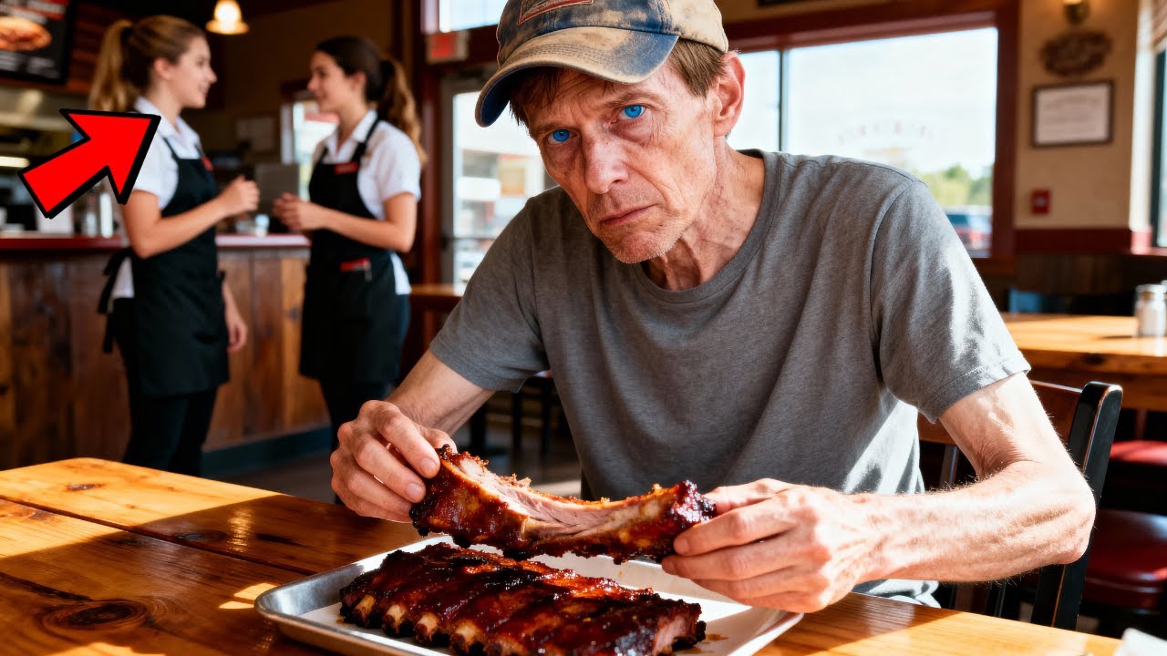 Undercover Owner Orders Ribs At His Own BBQ Joint, Stops Cold When Two Waitresses Whisper His Name