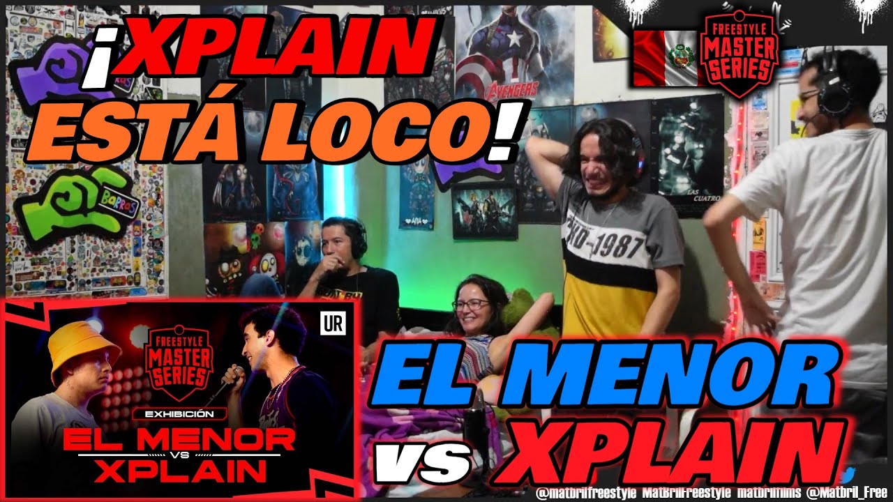 🔴COLOMBIANOS REACCIONAN a EL MENOR vs XPLAIN - ¡XPLAIN nos VUELVE LOCOS! [FMS PERÚ EXHIBICIÓN 2023]