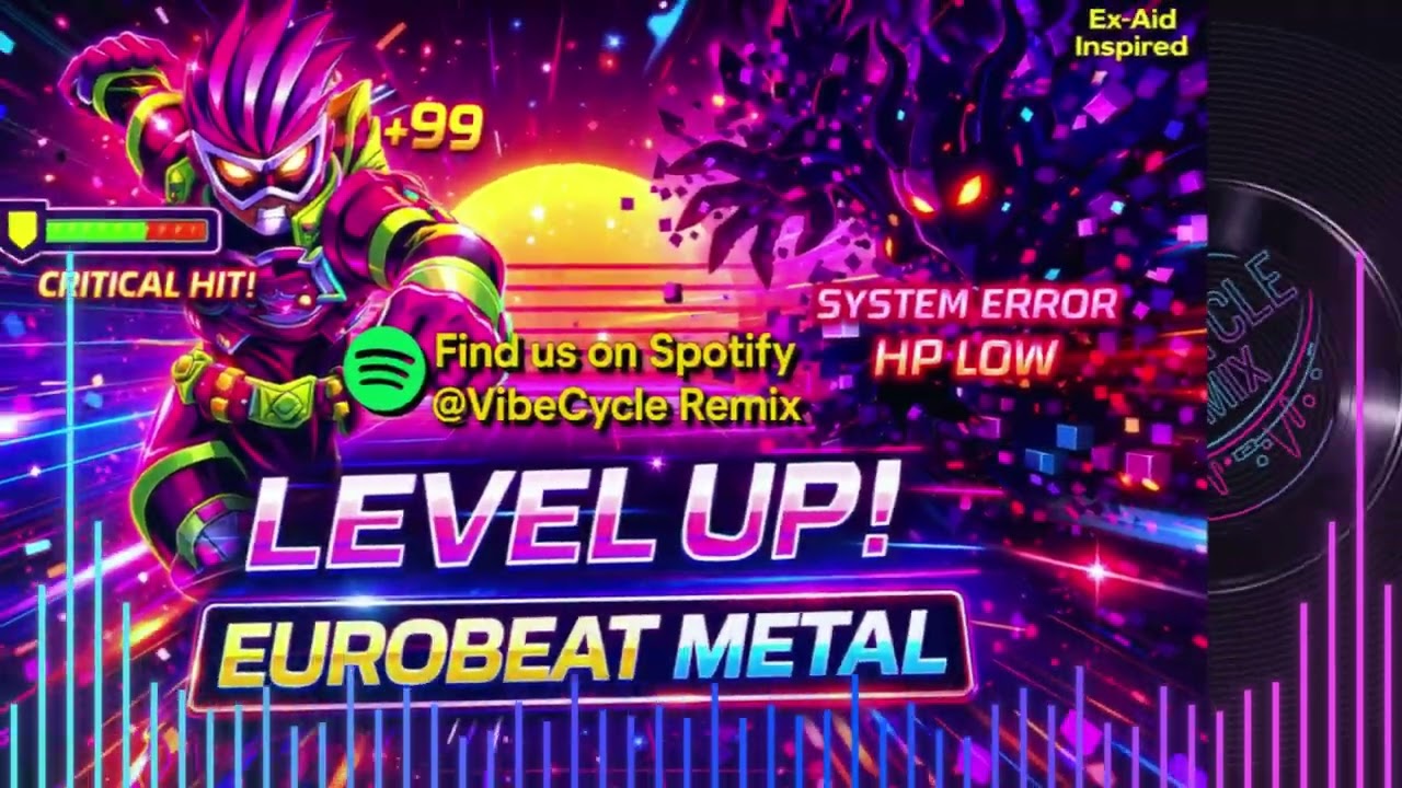 Kamen Rider Ex-Aid – LEVEL UP! | Eurobeat Metal Anime Opening Remix