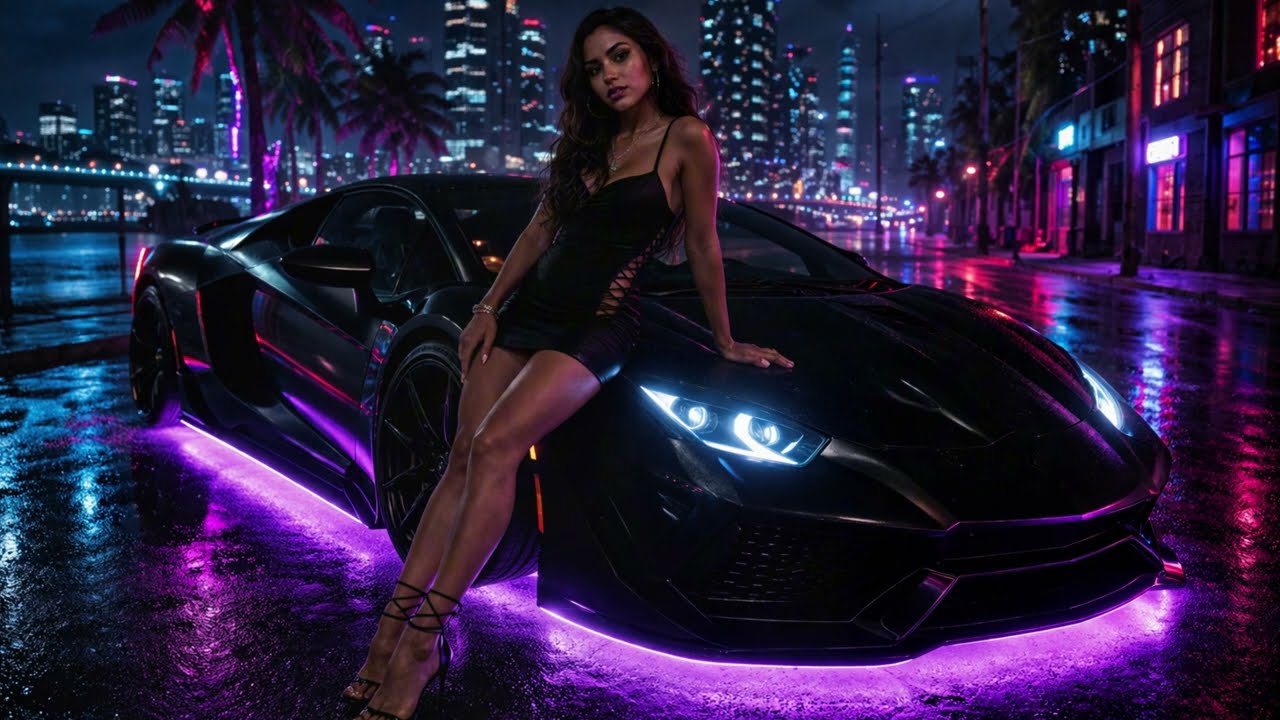 Blue Neon Highway🌙 | Night Drive 🌙🚗