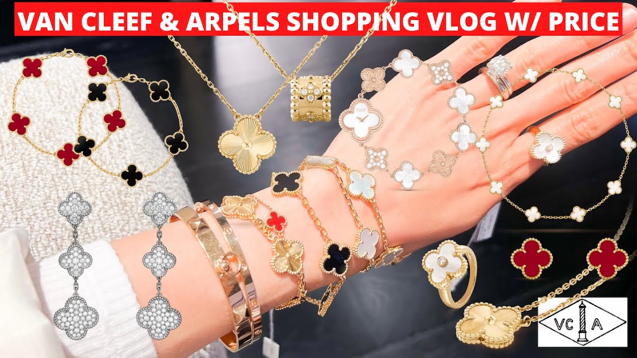 VAN CLEEF AND ARPELS SHOPPING VLOG | VCA shopping vlog with price | VCA Alhambra 5 motif bracelet