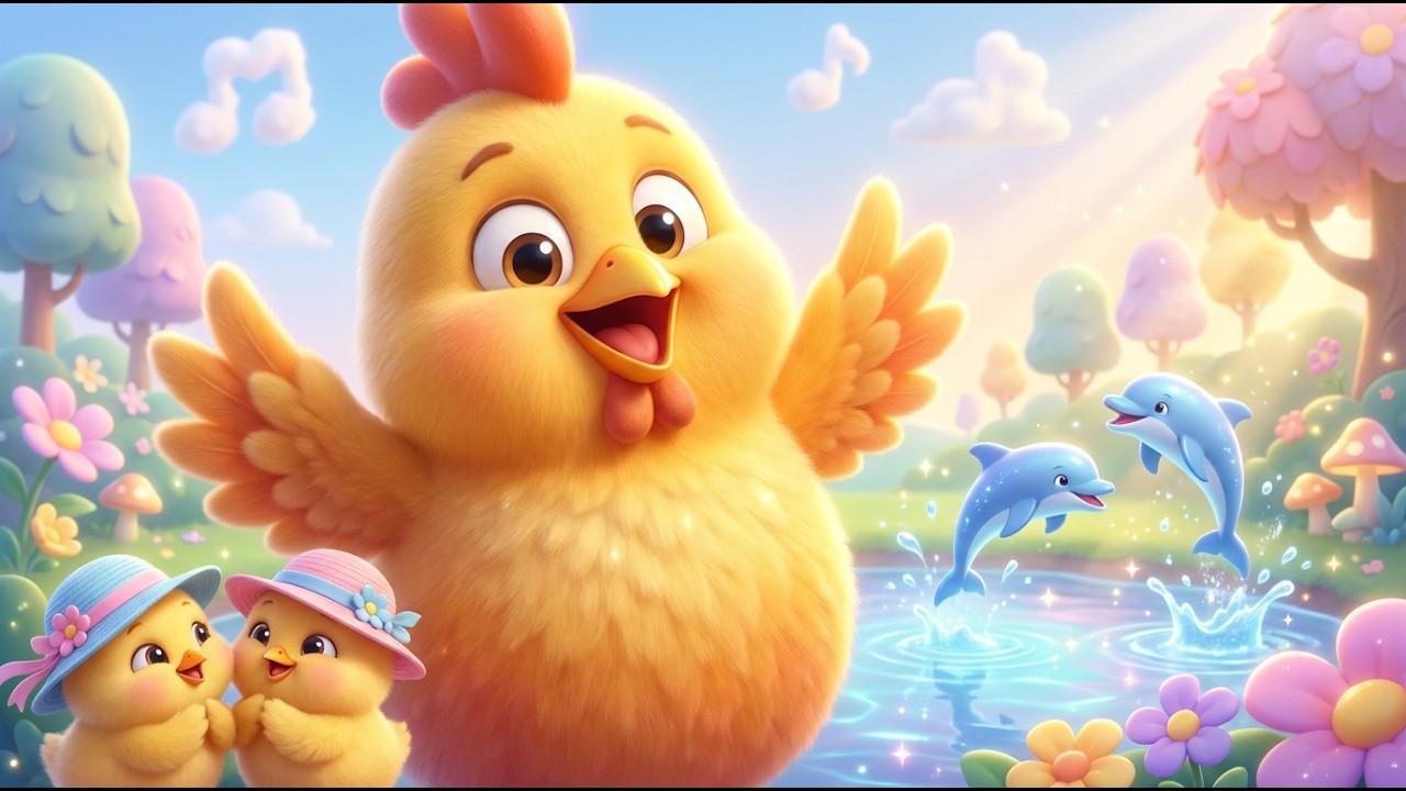 꼬끼오 아침이야! 🐓 | 정원 속 병아리들 🐥 | 다섯 마리 돌고래 🐬 | 인기 어린이 동요 모음