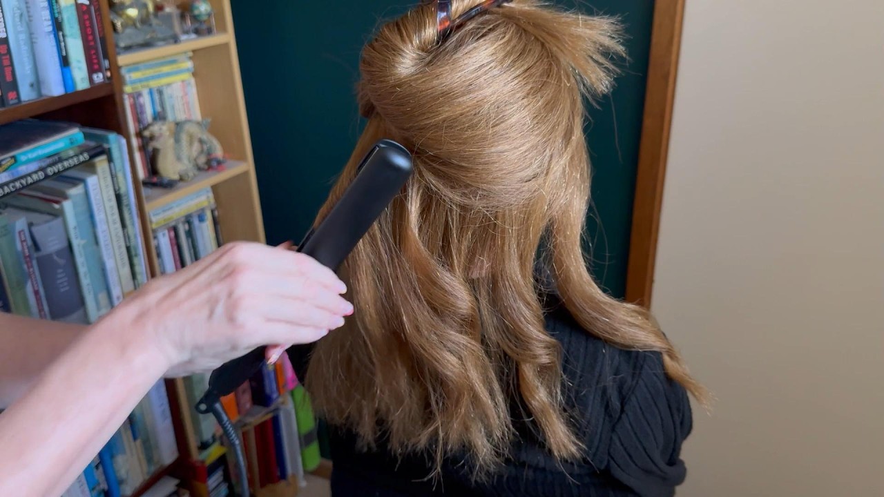 ASMR - Hair Curling, Hair Straightening and Brushing 🥰 (soft talking)
