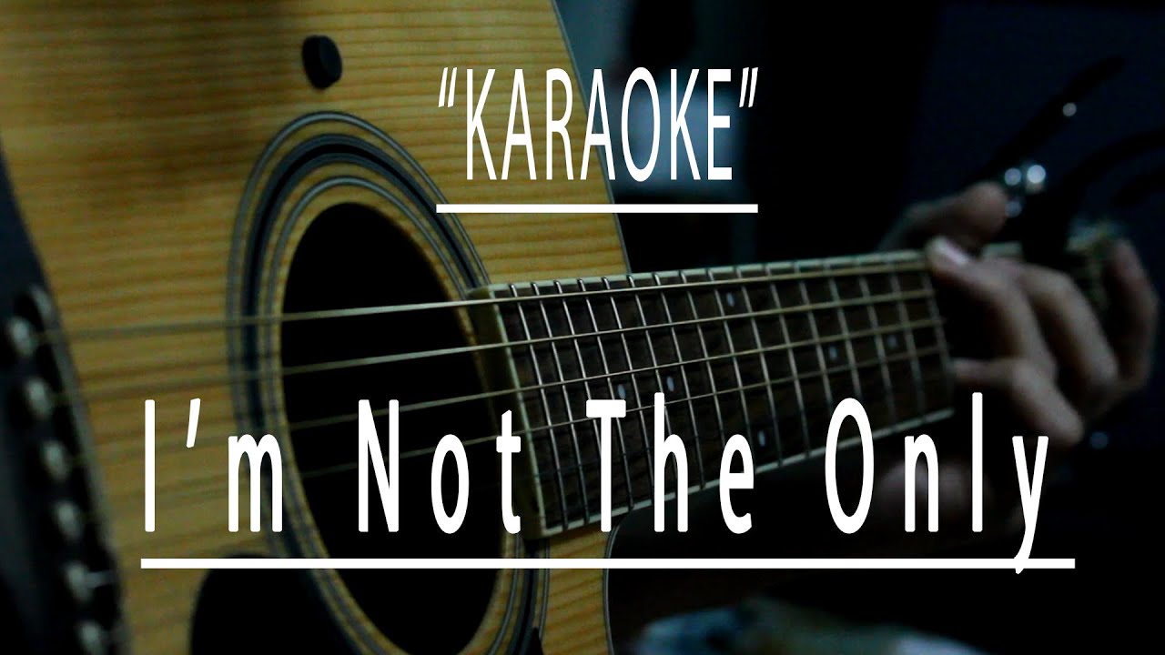 I'm not the only one - Acoustic karaoke