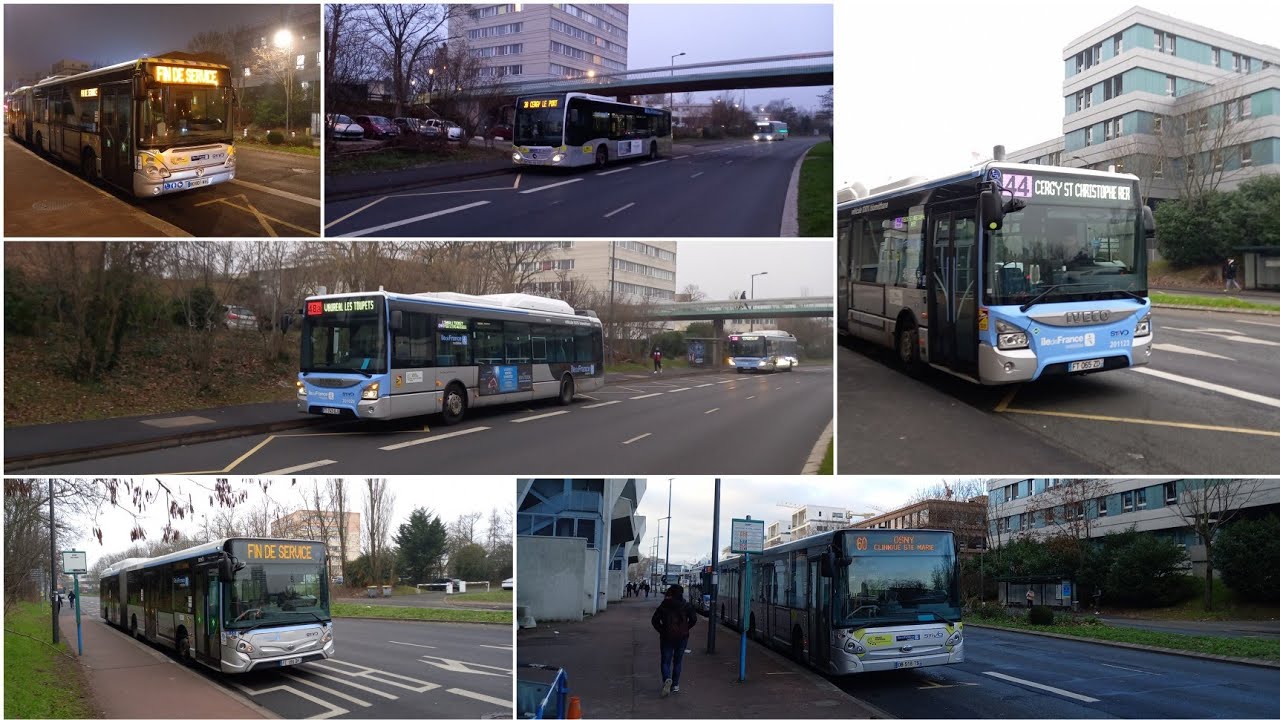 Annonces sonores des 6 lignes de Bus STIVO (Terminus Provisoire) Travaux Pôle Gare Cergy Préfecture
