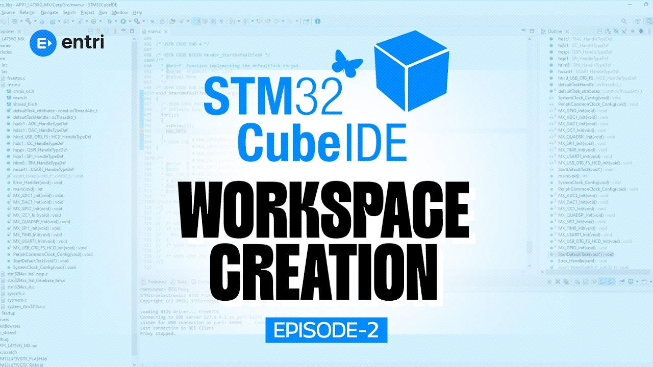 Workspace  എങ്ങനെ Create ചെയ്യാം ?   | STM32CubeIDE | Technical Skilling | Entri