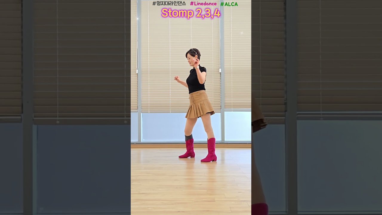 Stomp 2,3,4 Line Dance (Improver : Rob Fowler) - Demo #명지대라인댄스 #컨트리라인댄스