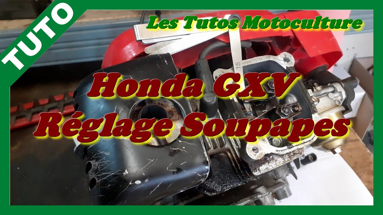 Honda GXV , Réglage soupapes OHV ( culbuteurs )