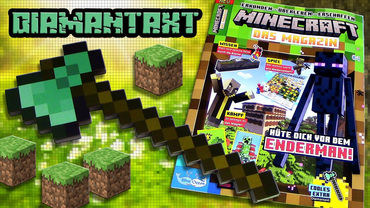 Minecraft - Das Magazin 4 / 25 mit Diamantaxt - taugt die Axt was ?