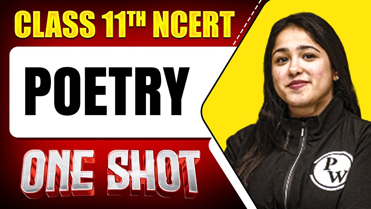 POETRY in 1 Shot || FULL Chapter Coverage (Concepts+PYQs) || Class 11th English