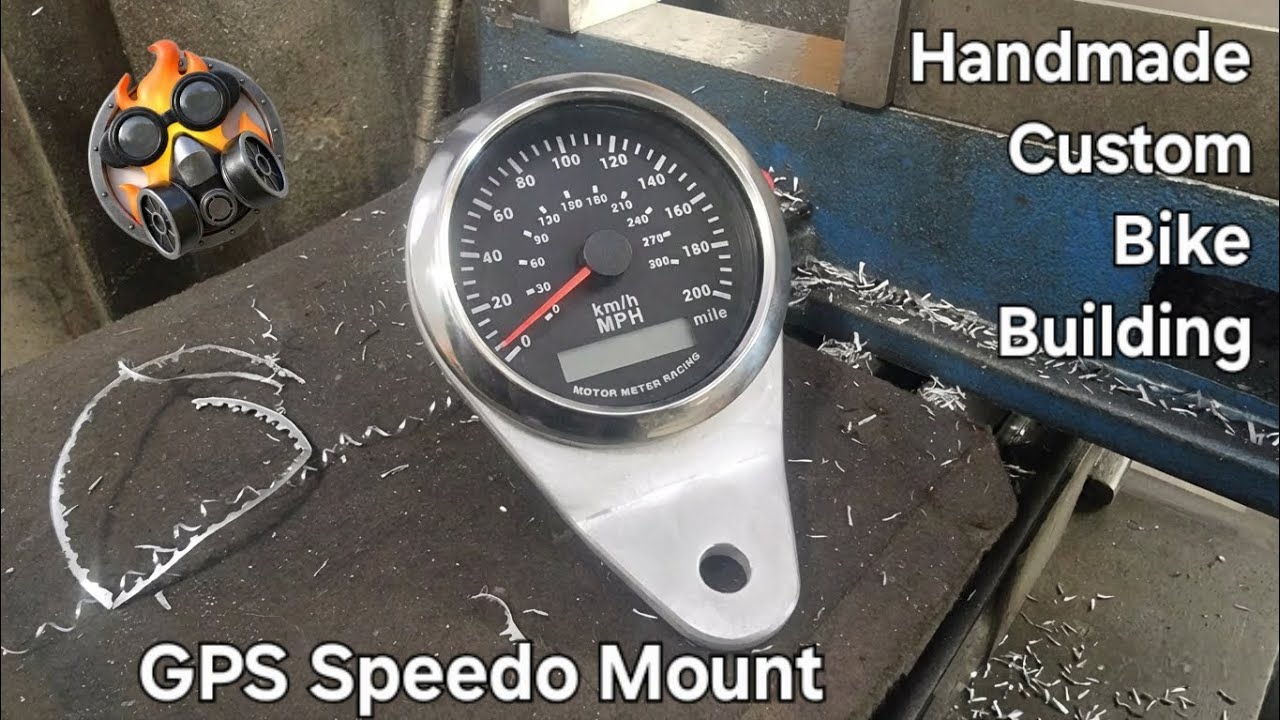 Handcrafting a Billet Aluminium GPS Speedo Mount | Cafe Racer Build