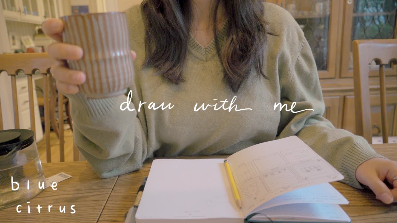 Studio Vlog 🌧 Rainy + Cozy Drawing Session