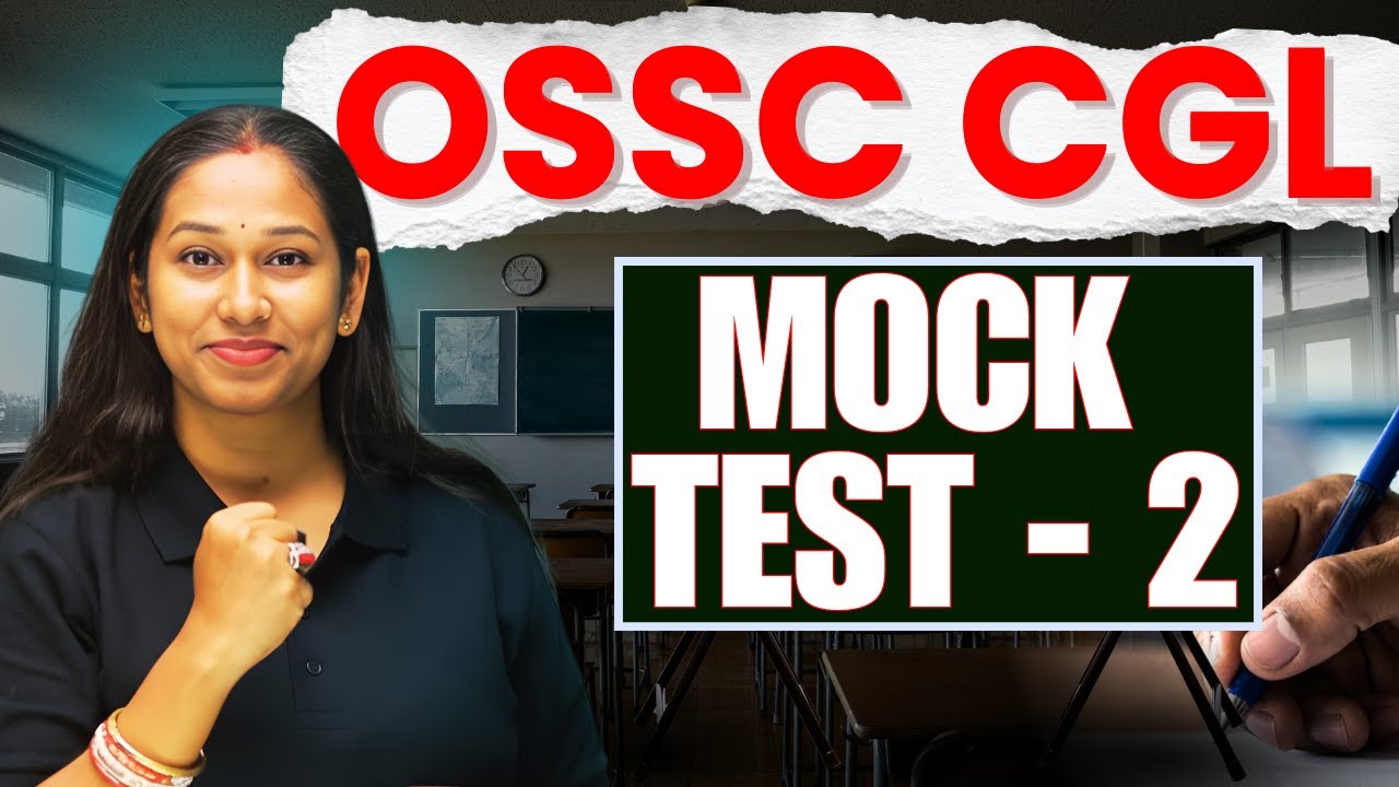 OSSC CGL 2026 | REASONING MOCK | MOCK TEST -2 By Susmita Ma'am