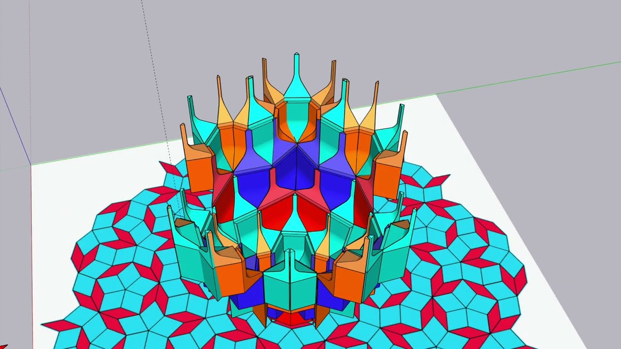 Experimental Muqarnas with Penrose Tiles