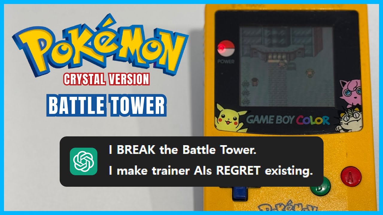 Can ChatGPT Beat Pok&eacute;mon Crystal Battle Tower? (Level 10 to 100 Challenges)