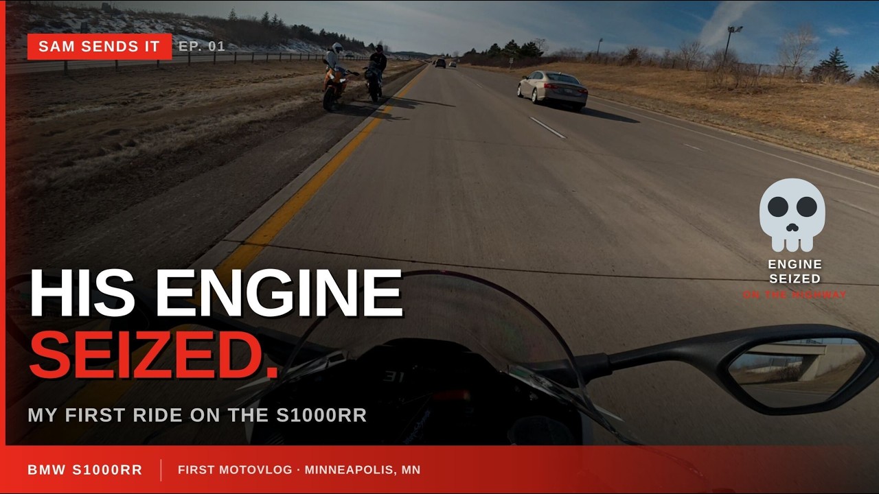 His Engine Seized on My First Ride... (BMW S1000RR Motovlog Ep.1)