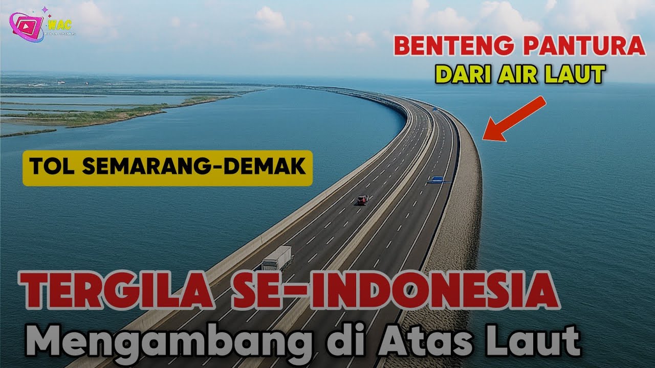 Tol Laut Semarang–Demak‼️ Jalan Tol Raksasa yang Mengambang di Atas Laut Jawa