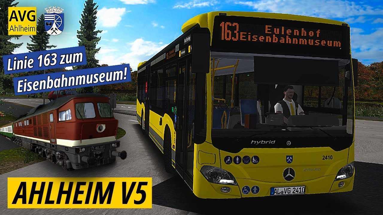 OMSI 2: AHLHEIM V5 - Linie 163 zum Eisenbahnmuseum! #359 | PxlKiing